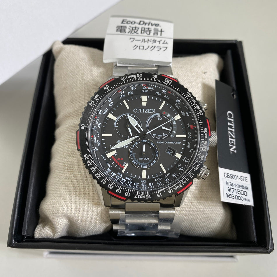 CITIZEN CB5001-57E Wrist watch PROMASTER Eco Drive Black SS Analog Men Unused