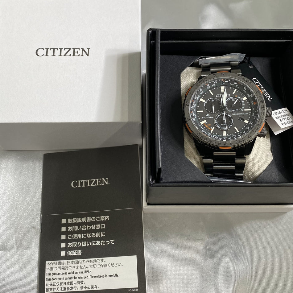 CITIZEN CB5007-51H Wrist watch PROMASTER Eco Drive Black SS Analog Men Unused