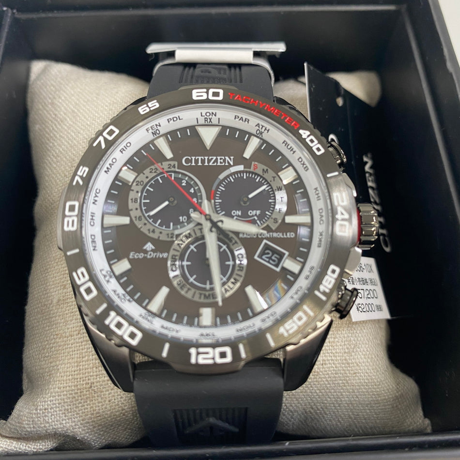 CITIZEN CB5036-10X Wrist watch PROMASTER Eco Drive Black SS Analog Men Unused