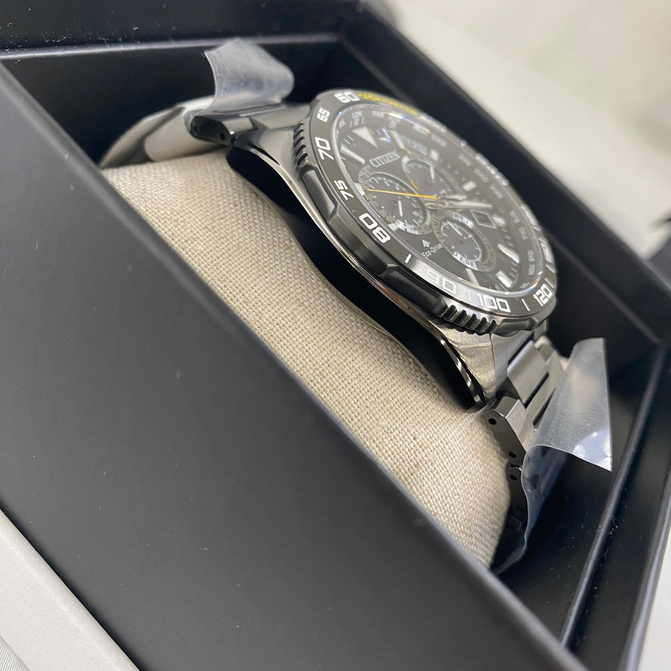 CITIZEN CB5037-84E Wrist watch PROMASTER Eco Drive Gray SS Analog Men Unused