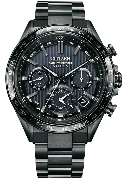CITIZEN CC4055-65E Unused ATTESA Eco Drive Sapphire glass Black Men Wrist watch