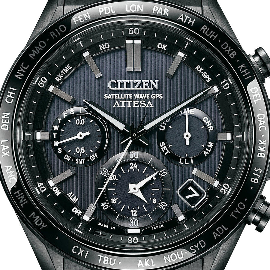 CITIZEN CC4055-65E Unused ATTESA Eco Drive Sapphire glass Black Men Wrist watch