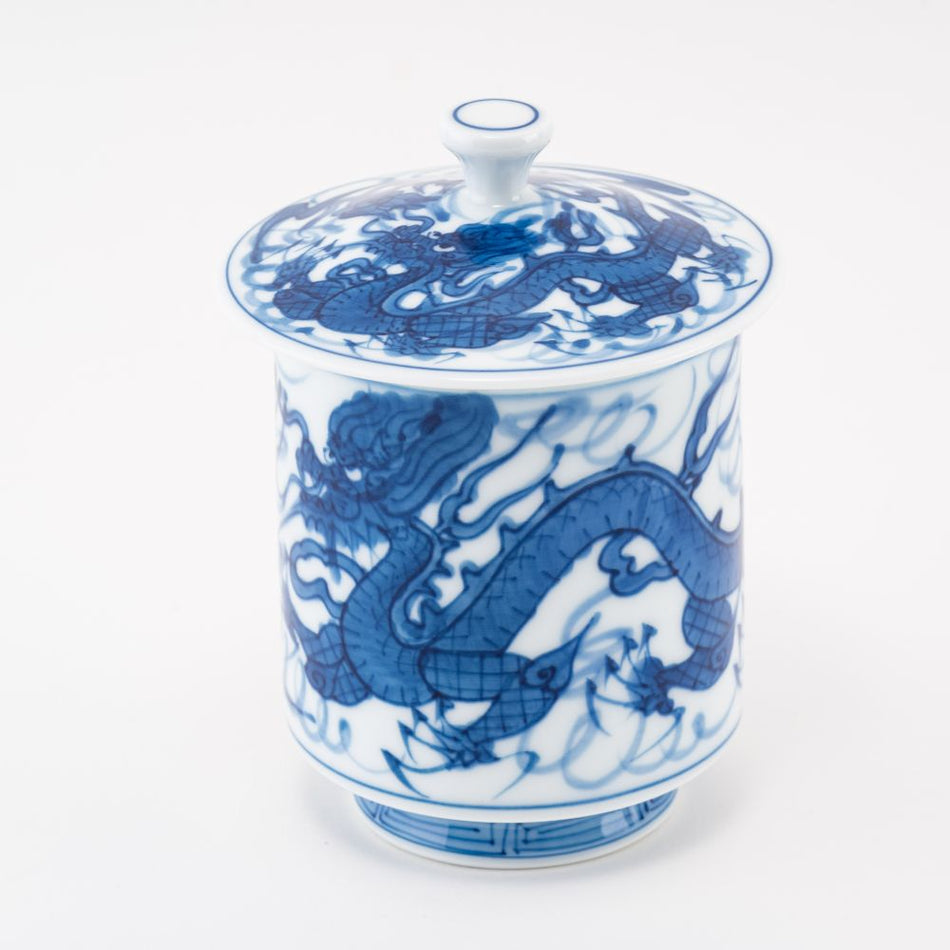 Arita ware japanese pottery Arita-Yaki Tea cup Blue White made in JAPAN