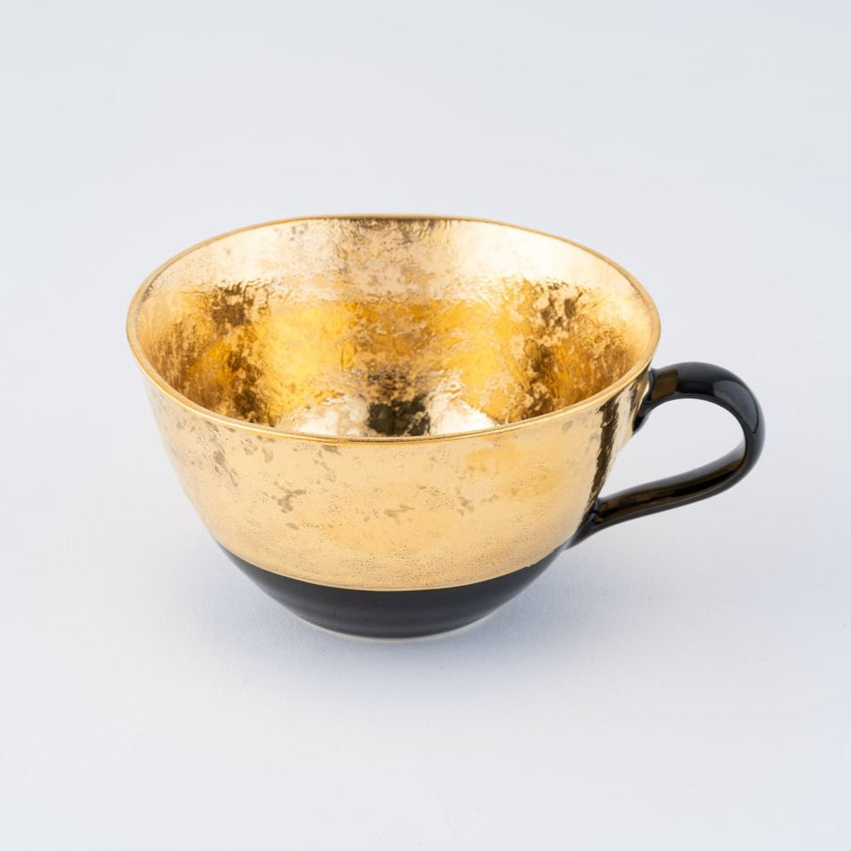 Arita-yaki ware porcelain pottery Coffee cup saucer 2pieces Gold made JAPAN