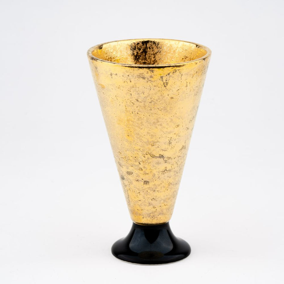 Arita ware japanese pottery Arita-Yaki mugs goblet AGold/Black made in JAPAN