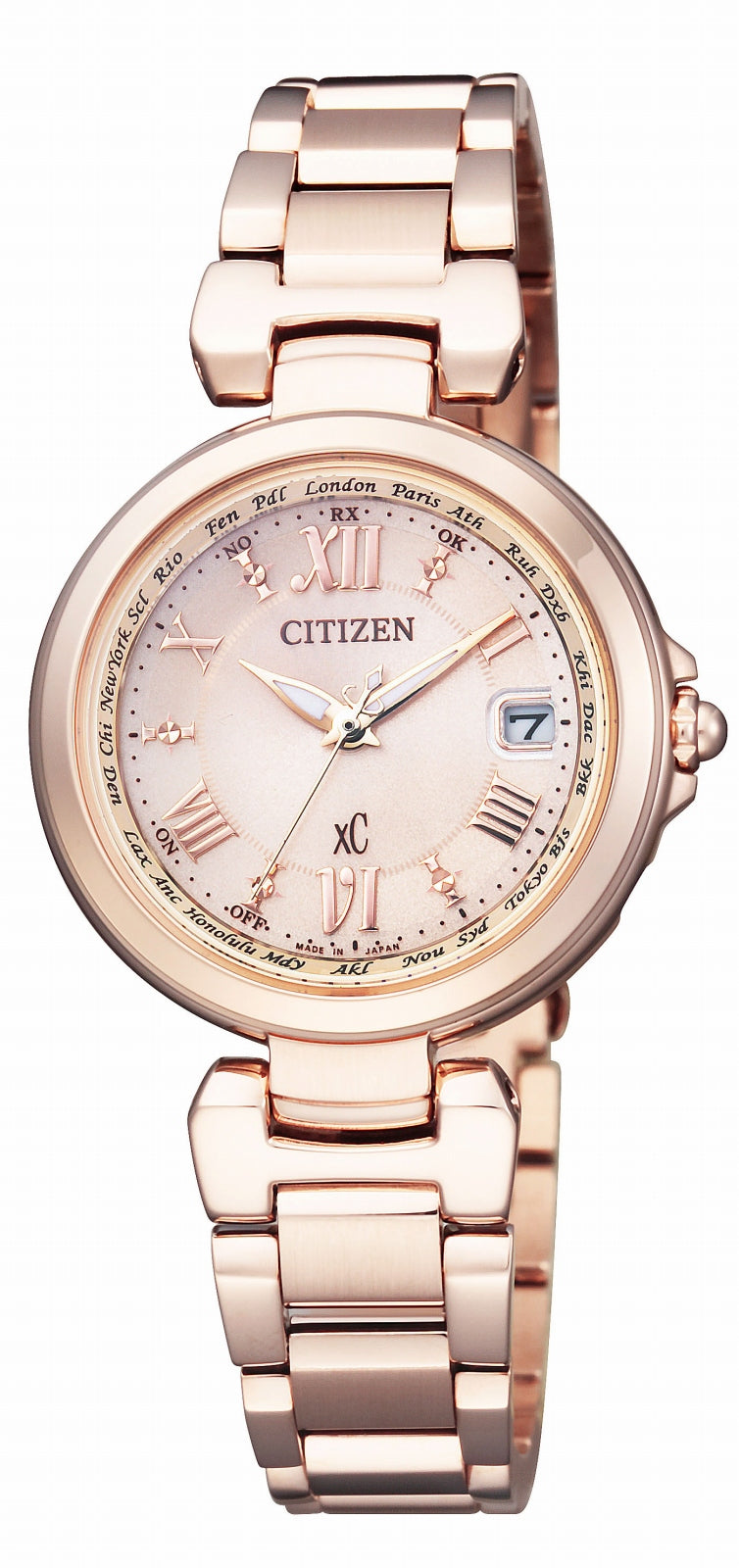 CITIZEN EC1032-54X Wrist watch XC Eco Drive Pink SS Analog Women Unused