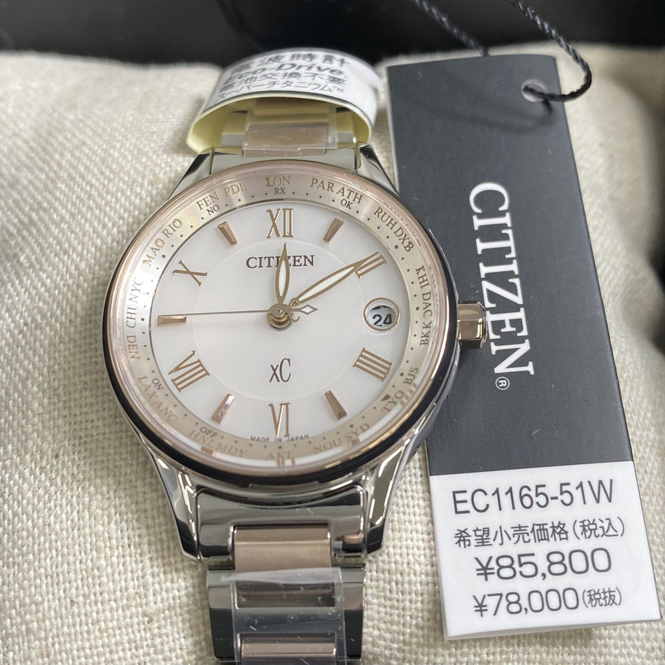 CITIZEN EC1165-51W Wrist watch XC Eco Drive Silver Super Titanium Women Unused