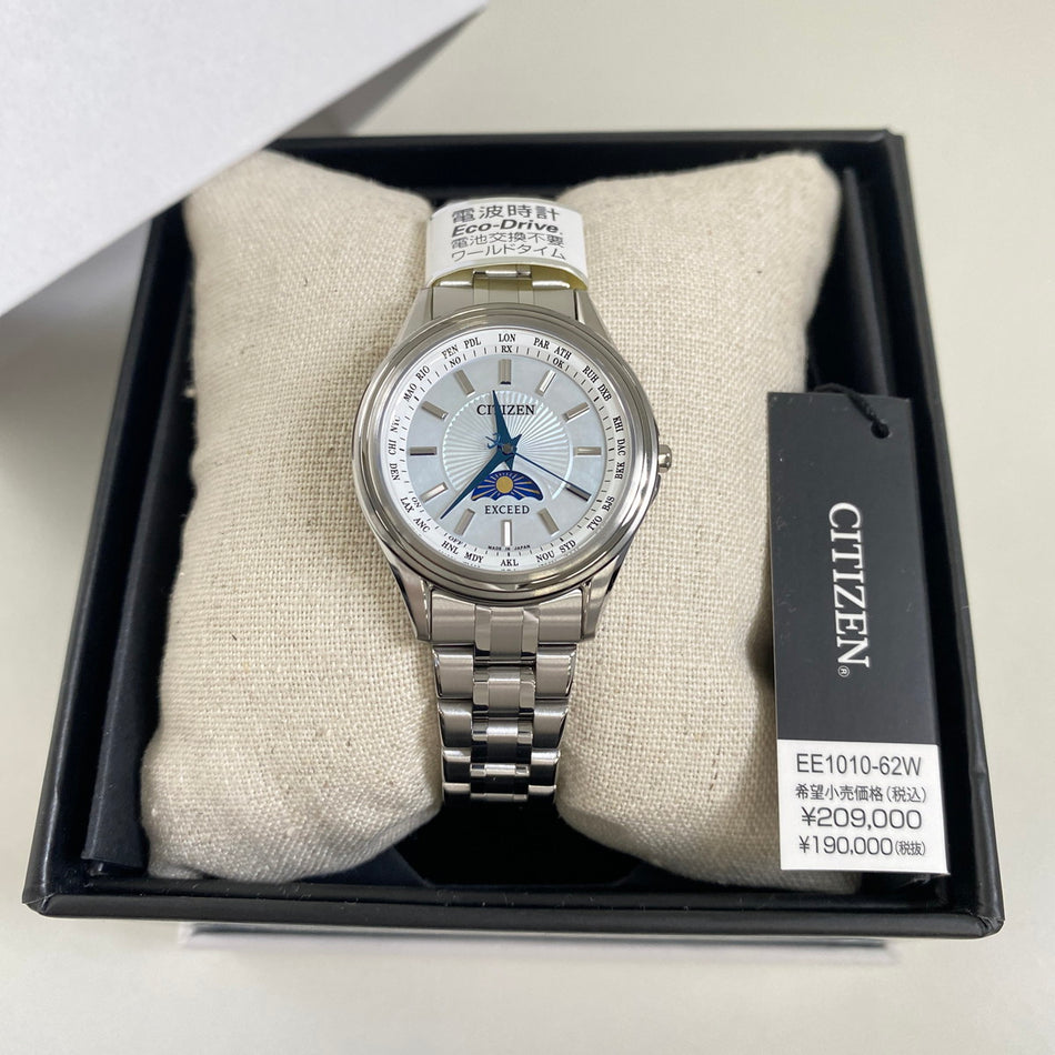 CITIZEN EE1010-62W Unused EXCEED Eco Drive White Super Titanium Women Unused