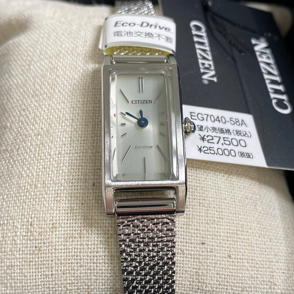 CITIZEN EG7040-58A Wrist watch Kii Eco Drive Silver SS Analog Women Unused