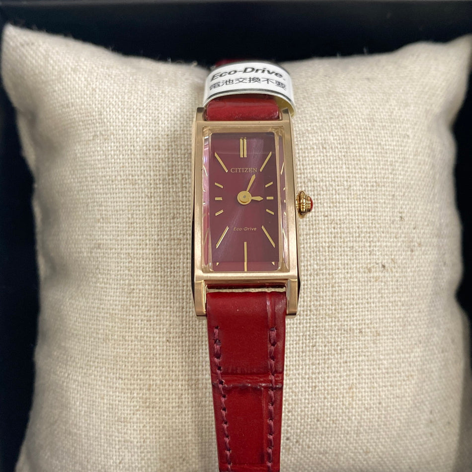 CITIZEN EG7043-09W Wrist watch Kii Eco Drive Red SS Analog Women Unused