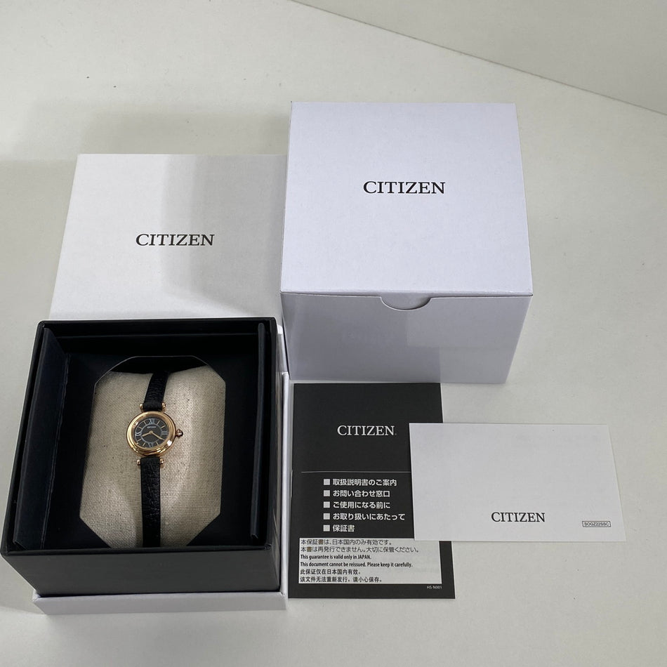 CITIZEN EG7082-15E Wrist watch Kii Eco Drive Black SS Analog Women Unused