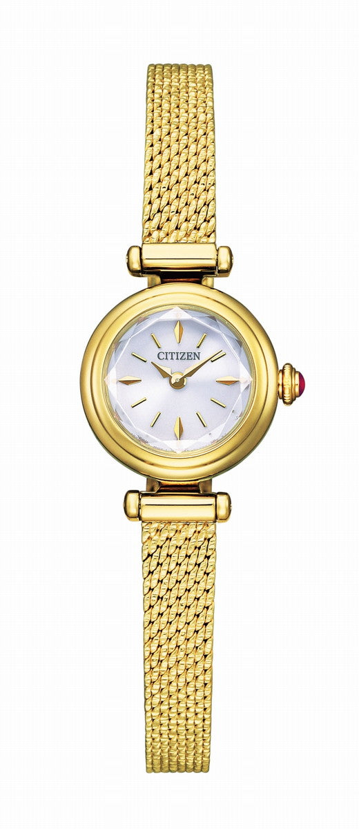 CITIZEN EG7083-55A Unused Kii Eco Drive Crystal glass Silver SS Women Wrist watch