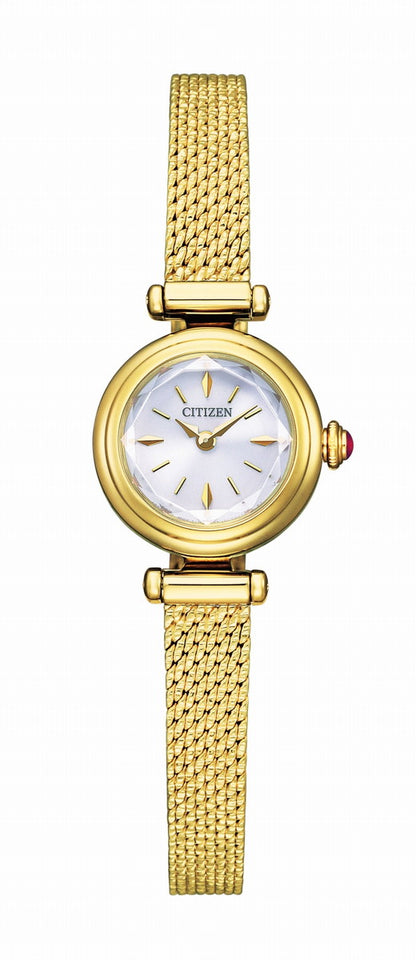 CITIZEN EG7083-55A Unused Kii Eco Drive Crystal glass Silver SS Women Wrist watch