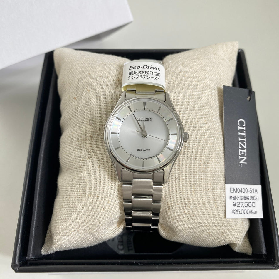 CITIZEN EM0400-51A Wrist watch COLLECTION Eco Drive Silver SS Women Unused
