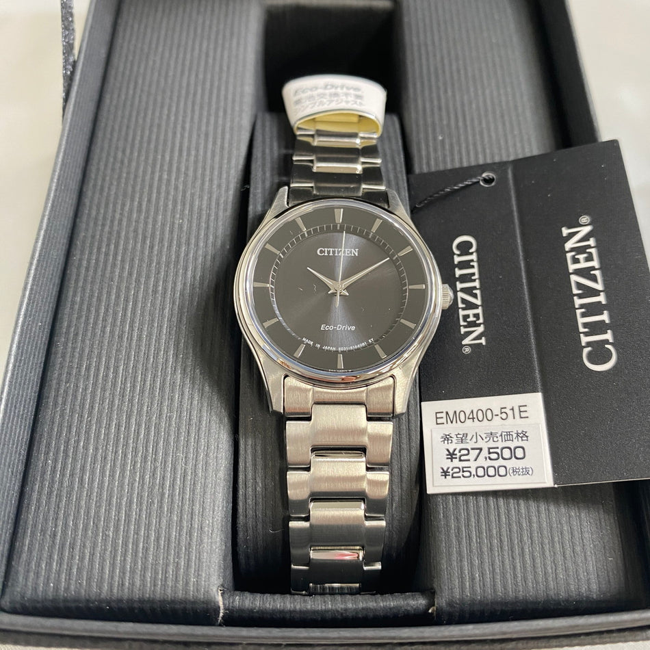 CITIZEN EM0400-51E Wrist watch COLLECTION Eco Drive Black SS Women Unused