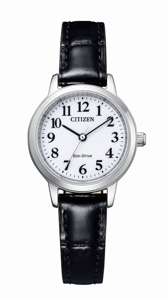 CITIZEN EM0930-15A Unused Eco Drive Crystal glass white SS Women Wrist watch