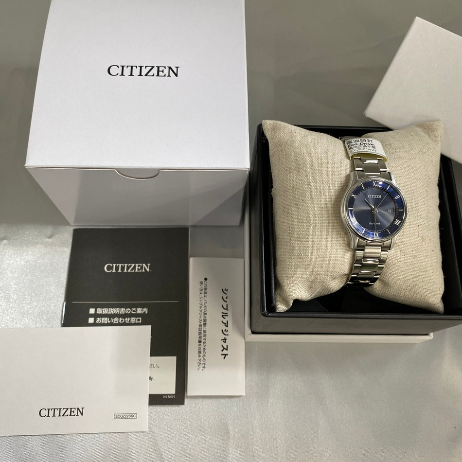 CITIZEN ES0000-79E Wrist watch COLLECTION Eco Drive Black SS Women Unused