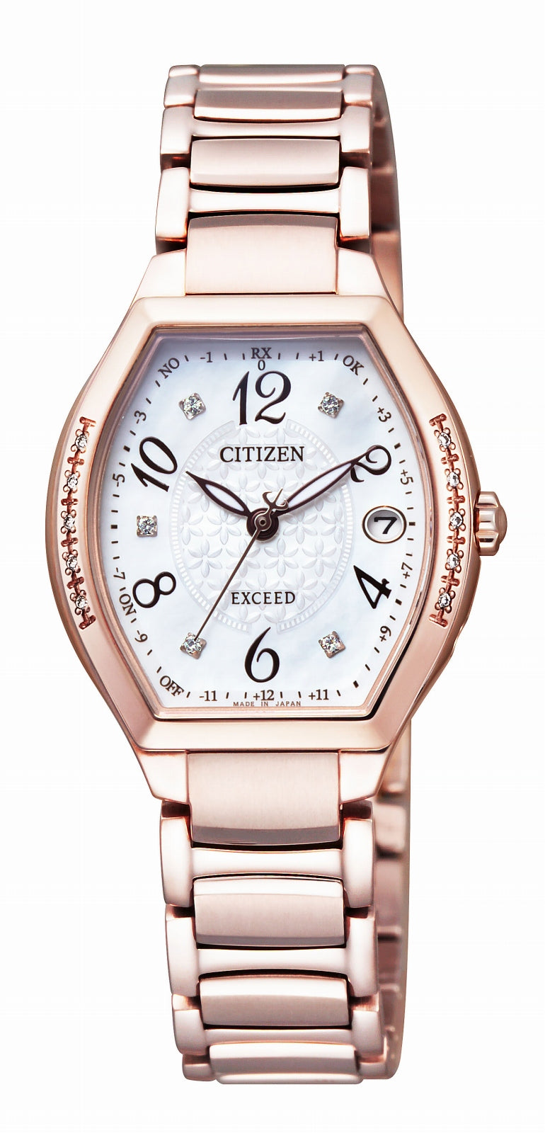 CITIZEN ES9385-57W Wrist watch EXCEED Eco Drive White shell Analog Women Unused