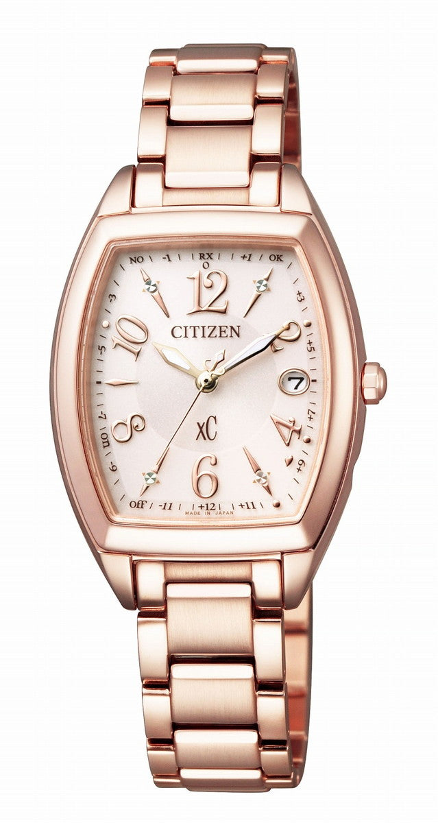 CITIZEN ES9392-51W Wrist watch XC Happy Flight Eco Drive Pink Gold Women Unused