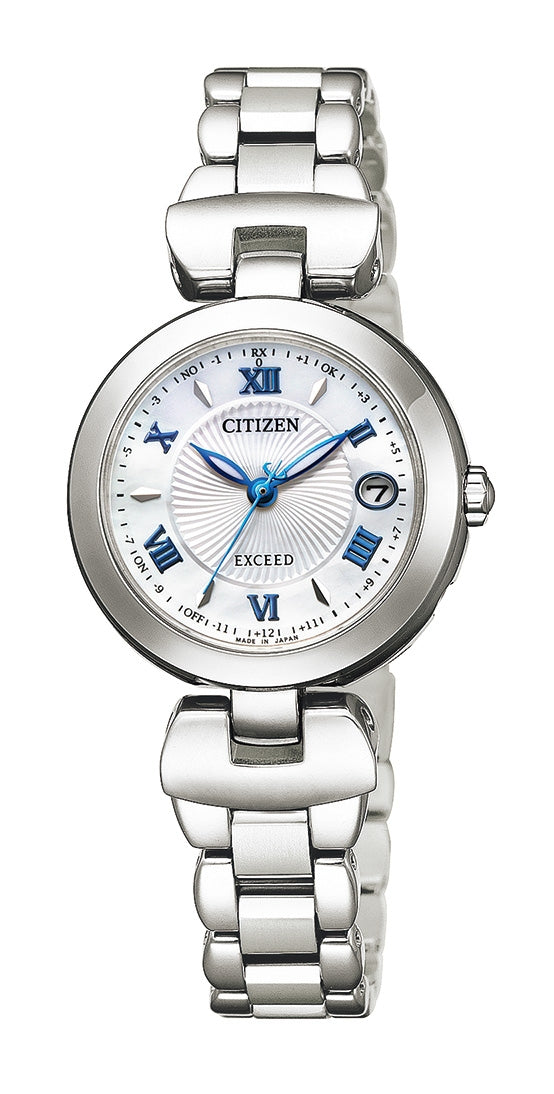 CITIZEN ES9420-58A Wrist watch EXCEED Eco Drive Whiteshell Titanium Women Unused