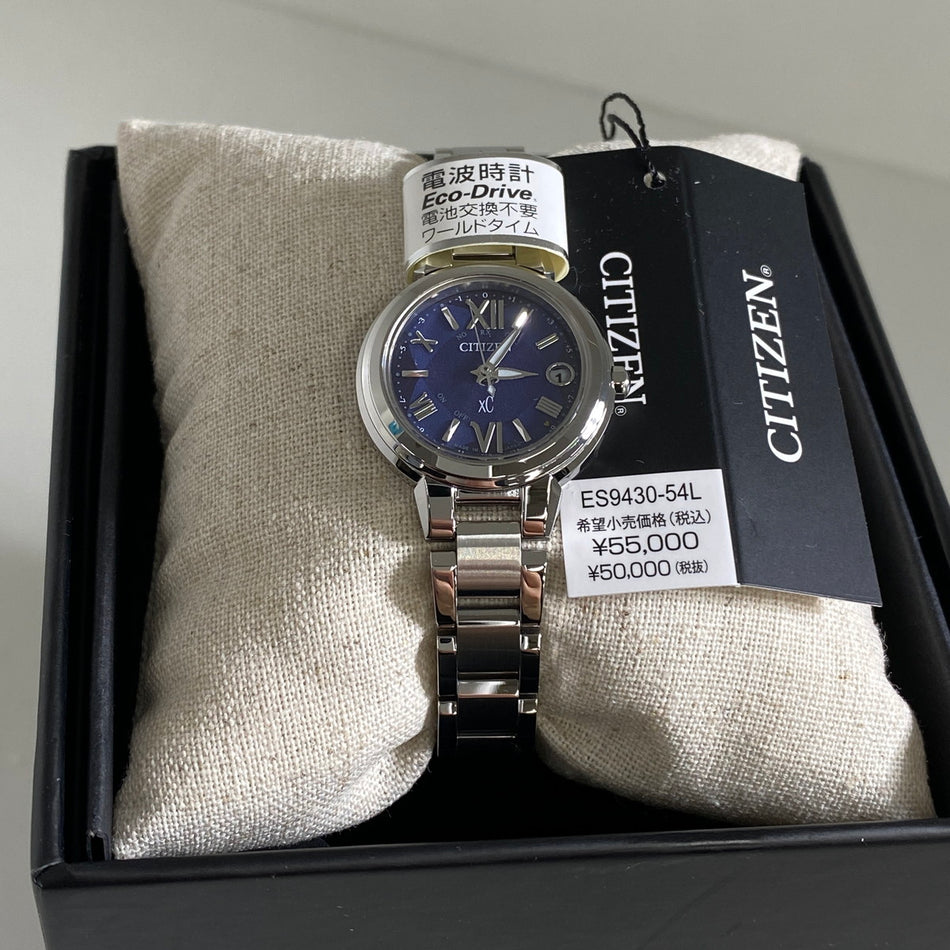 CITIZEN ES9430-54L Wrist watch XC basic Eco Drive Navy SS Analog Women Unused