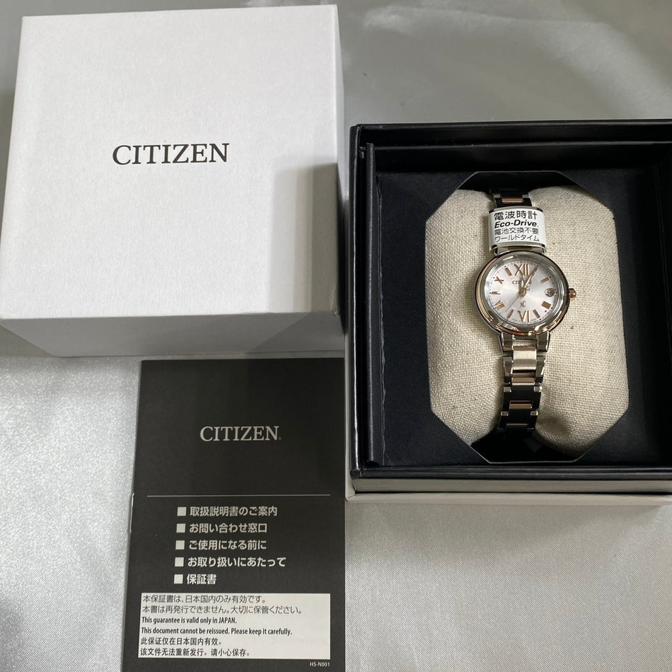 CITIZEN ES9434-53W Wrist watch XC STAINLESS STEEL Eco Drive Pink Women Unused