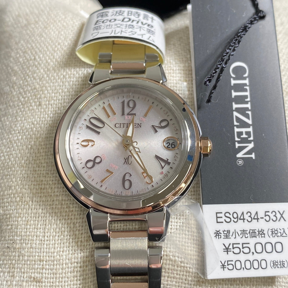 CITIZEN ES9434-53X Wrist watch XC STAINLESS STEEL Eco Drive Silver Women Unused