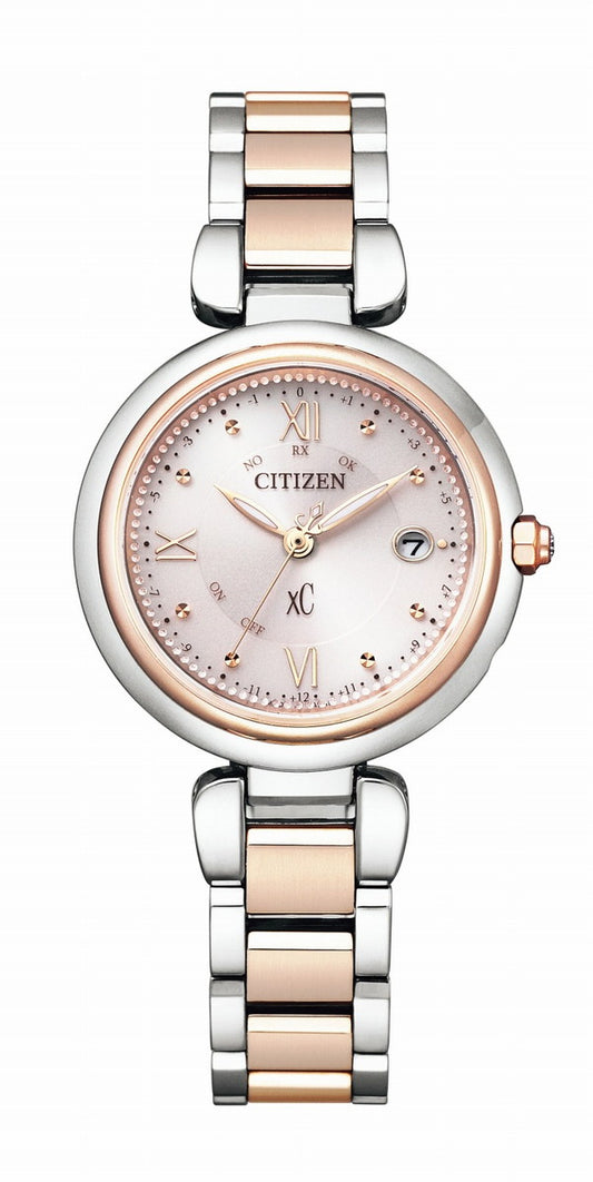 CITIZEN ES9465-50W Unused xC Eco Drive Sapphire glass Pink Women Wrist watch