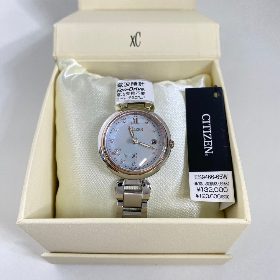 CITIZEN ES9466-65W Wrist watch xC Eco Drive White Super Titanium Women Unused