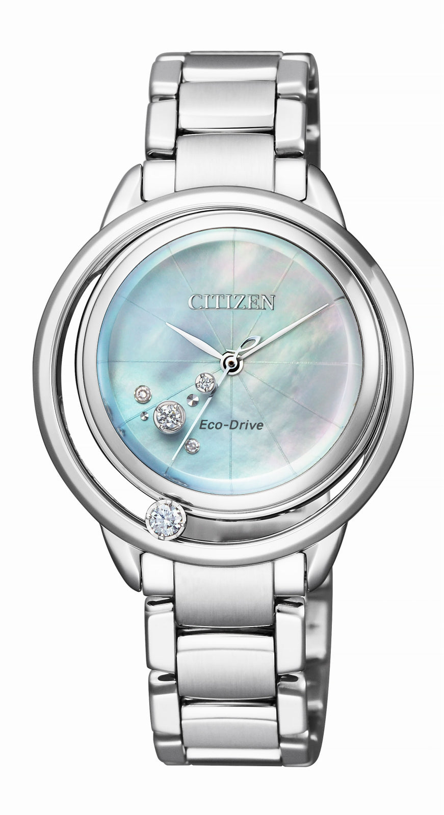 CITIZEN EW5521-81D Wrist watch L Eco Drive MOP-color SS Analog Women Unused
