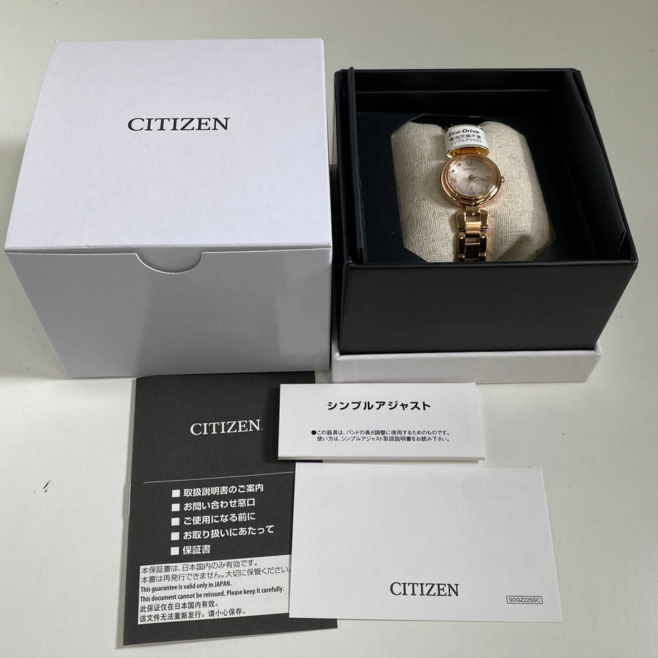 CITIZEN EW5572-56W Wrist watch XC mizu Eco Drive Ivory SS Analog Women Unused