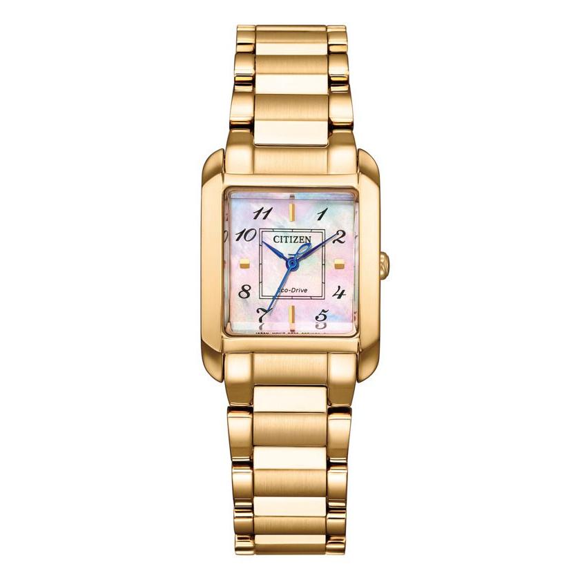 CITIZEN EW5603-89Y Wrist watch L Eco Drive Pink shell SS Analog Women Unused