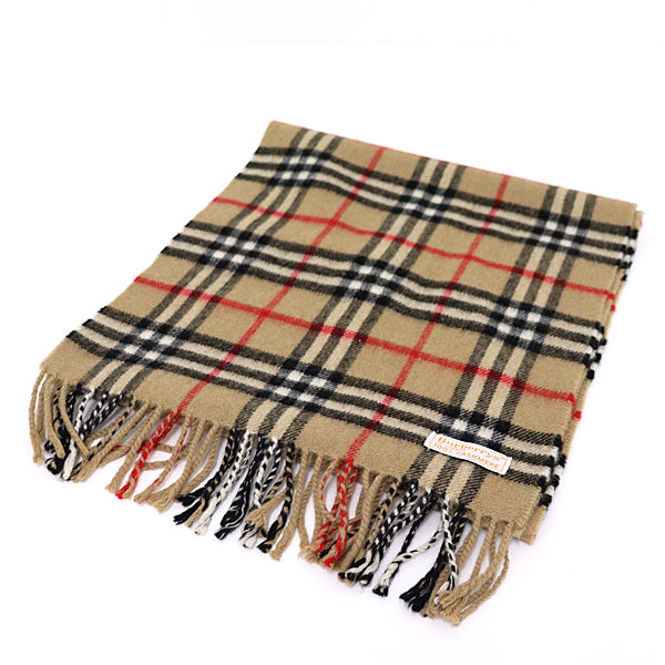 BURBERRY Scarf Cashmere Scarves & Wraps Nova Check Unisex Beige