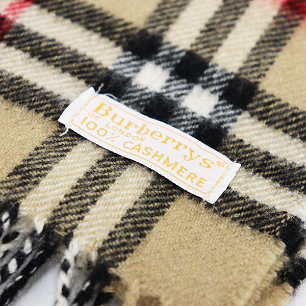 BURBERRY Scarf Cashmere Scarves & Wraps Nova Check Unisex Beige