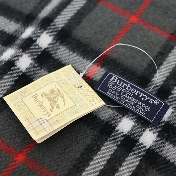 BURBERRY Scarf Lambswool Scarves & Wraps Nova Check wool Unisex Gray