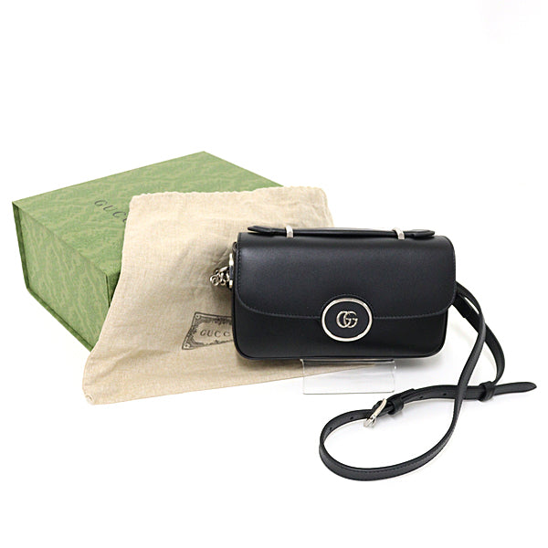 GUCCI Shoulder Bag GG logo Cross body Sling bag 739722 Leather Women