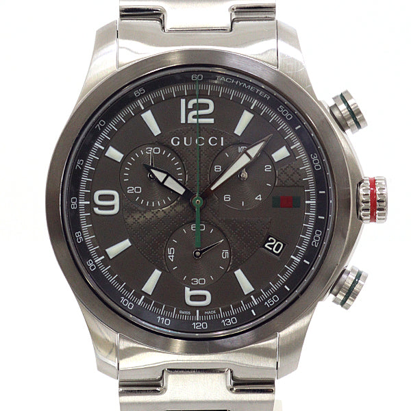 GUCCI 126.2/YA126238 G Timeless Chronograph Men's Wrist watch SS quartz