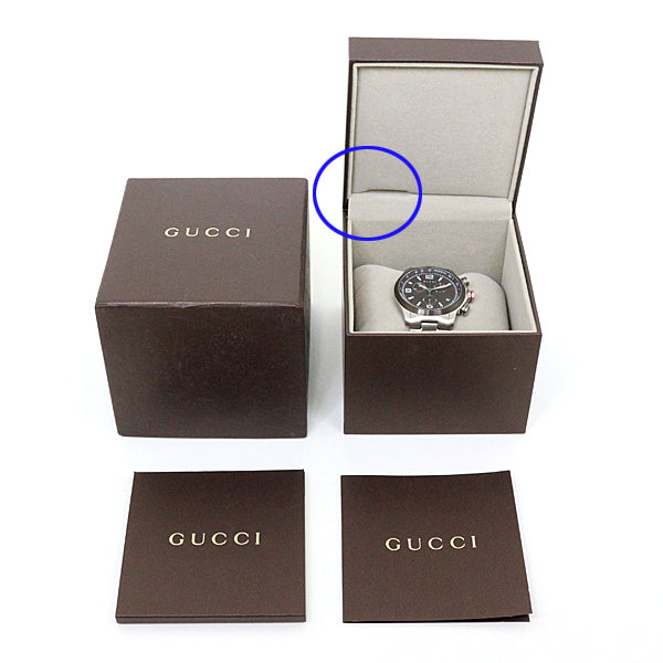 GUCCI 126.2/YA126238 G Timeless Chronograph Men's Wrist watch SS quartz