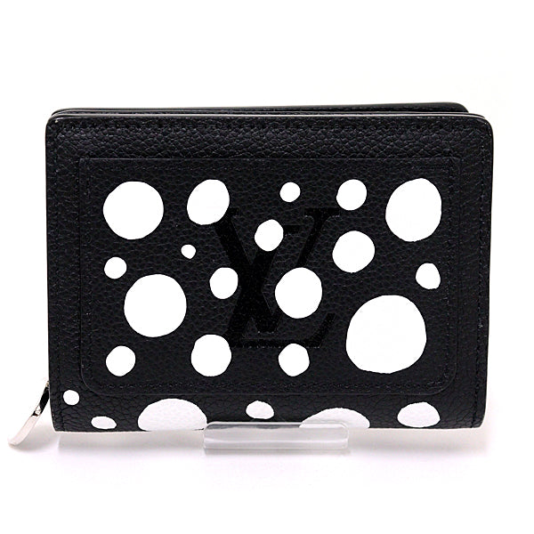 LOUIS VUITTON Wallet LV × YK Portefeiulle Clare M81907 Leather Black Women