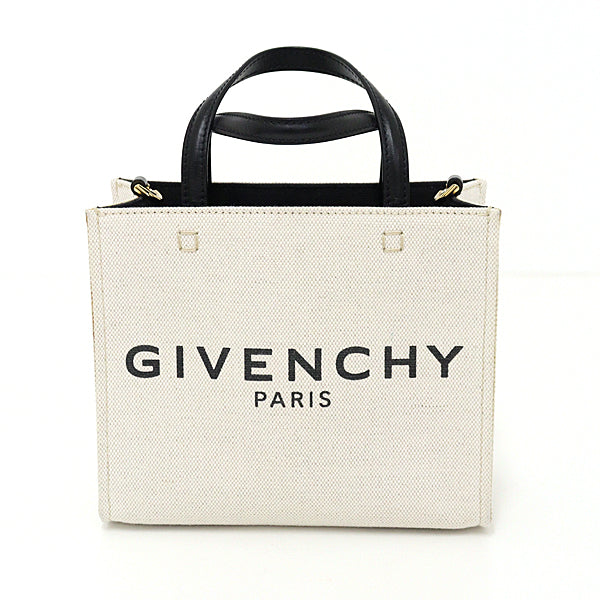GIVENCHY Tote Bag G Tote Mini BB50N0B1DR-255 3WAY Shoulder Bag Cotton Women