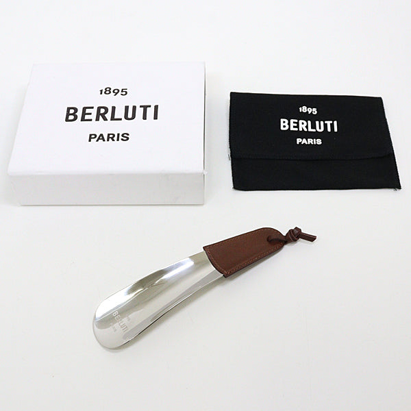 Berluti Door stopper, shoes, entrance accessories Shoehorn metal Silver Brown