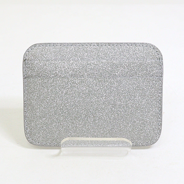 BALENCIAGA logo Card Case metallic 593812 Men Silver