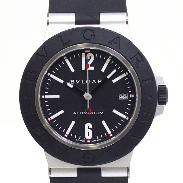 BVLGARI BB40BATRSNL Aluminium Automatic Men's Wrist watch Silver/Black