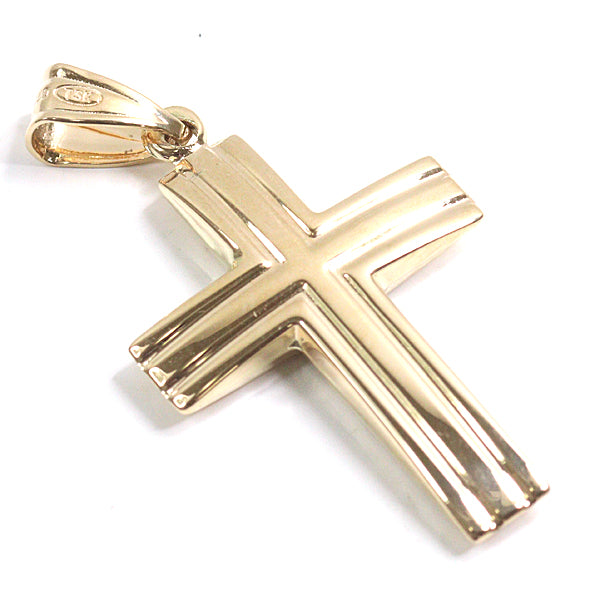 Jewelry Pendant top cross K18 Gold K18YG/K18WG 1.2g Women