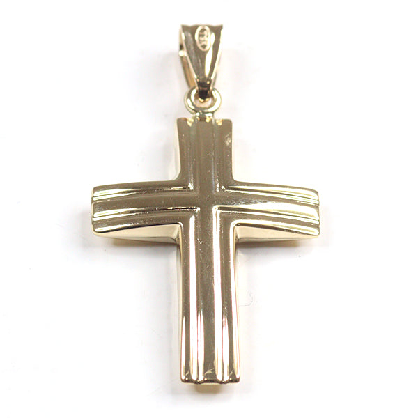 Cross Pendant top Fine Jewelry K18 Yellow Gold K18YG 1.2g Women