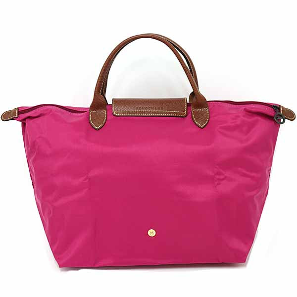 Longchamp Handbag Le Pliage M Top Handle Bag 1623089560 Nylon Pink Brown