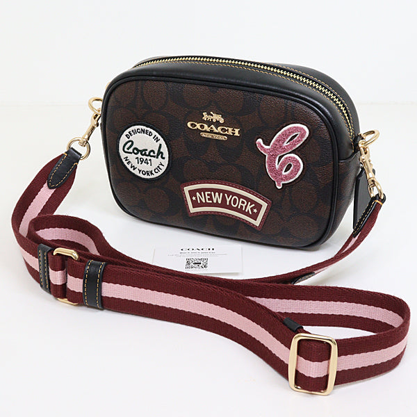 COACH Shoulder Bag mini jamie camera bag Cross body CF455 PVC Women Brown