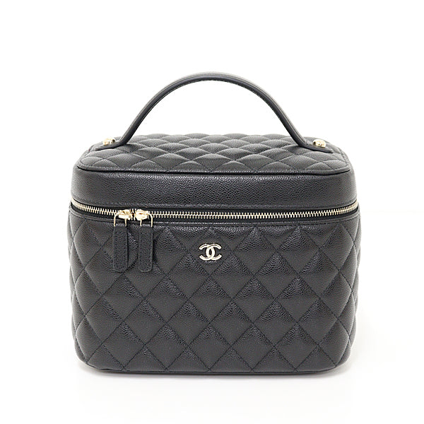CHANEL Handbag Timeless classic vanity bag Matt Caviar skin leather Women AP2573