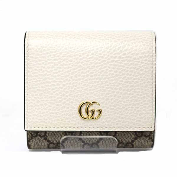 GUCCI Trifold wallet Double G Bicolor Medium Wallet 598587 GG Supreme Women