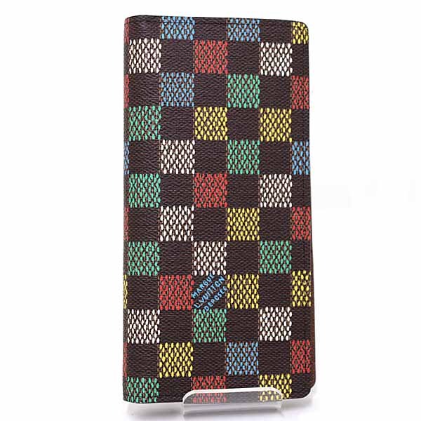 LOUIS VUITTON Purse Brazza Wallet N00141 Damier canvas Men multi-colour